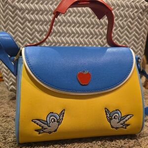 Colorful Bird Embroidered Handbag